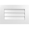 Ekena Millwork Vertical Surface Mount PVC Gable Vent: Non-Functional, w/ 3-1/2"W x 1"P Standard Frame, 24"W x 16"H GVPVE24X1601SN - alternate 1